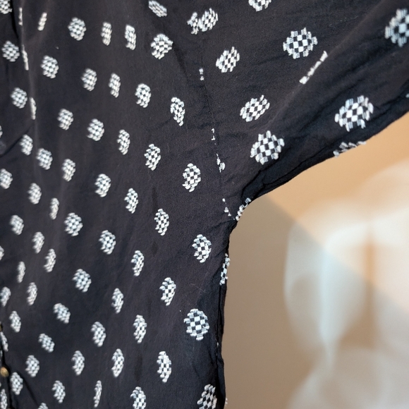 Pilcro Anthropologie Tavi Embroidered Textured Ruffle Collar Blouse Sz XS - Picture 9 of 15